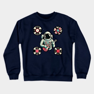 Music Astronaut Vinyl Crewneck Sweatshirt